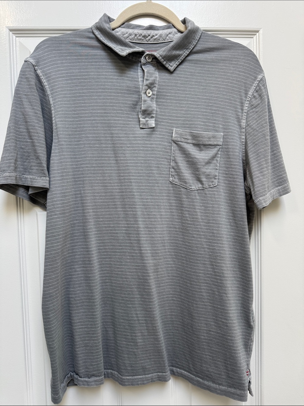 Vineyard Vines Island Polo shirt light gray size medium